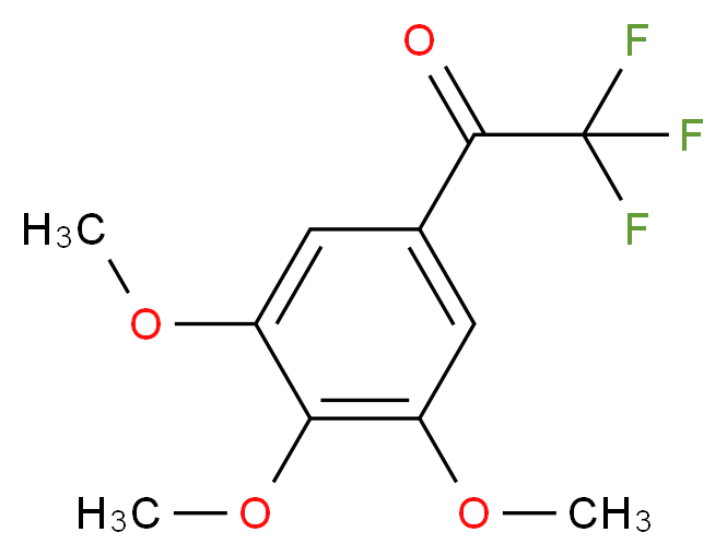 2,2,2-trifluoro-1-(3,4,5-trimethoxyphenyl)ethan-1-one_分子结构_CAS_919530-43-1