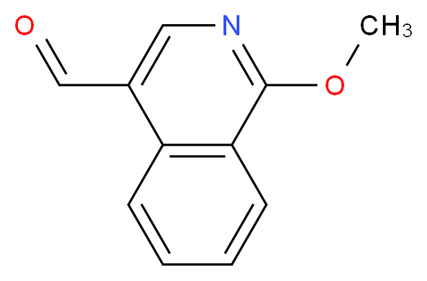 1-methoxyisoquinoline-4-carbaldehyde_分子结构_CAS_1005772-69-9