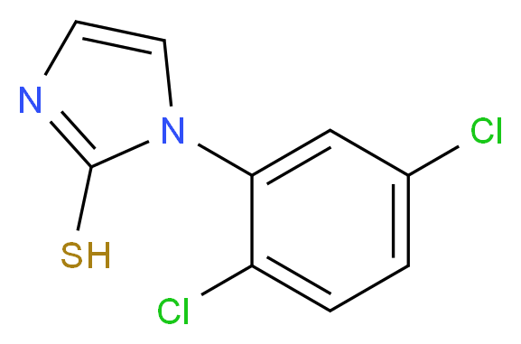 1-(2,5-dichlorophenyl)-1H-imidazole-2-thiol_分子结构_CAS_281211-22-1)