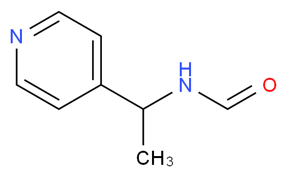 N-[1-(pyridin-4-yl)ethyl]formamide_分子结构_CAS_20877-38-7