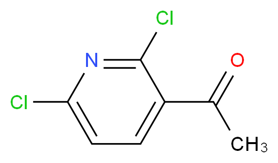 1-(2,6-Dichloropyridin-3-yl)ethan-1-one_分子结构_CAS_)