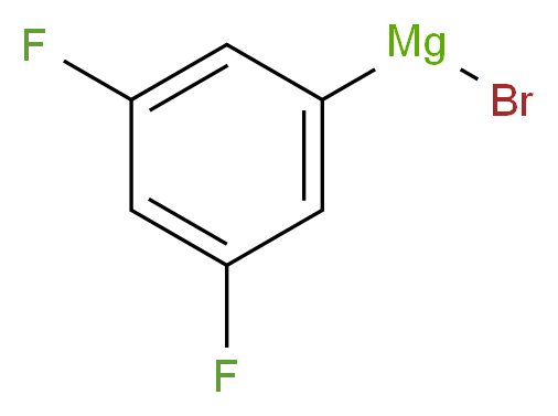 bromo(3,5-difluorophenyl)magnesium_分子结构_CAS_62351-47-7
