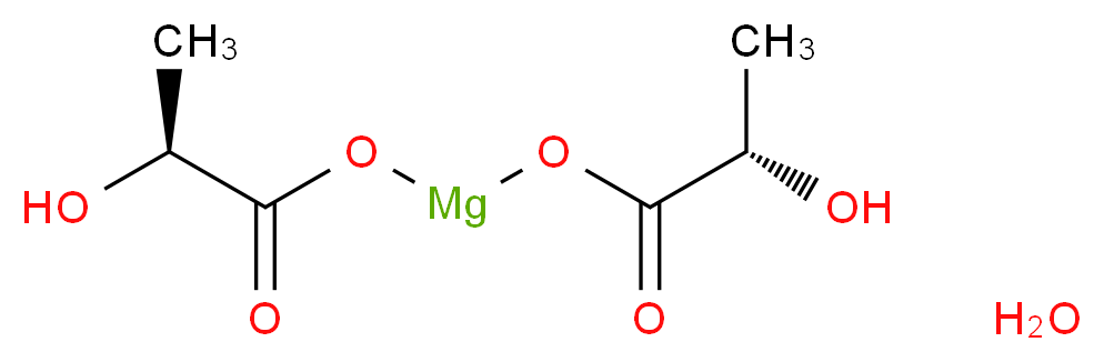 hydrate {[(2S)-2-hydroxypropanoyl]oxy}magnesio (2S)-2-hydroxypropanoate_分子结构_CAS_1220086-24-7