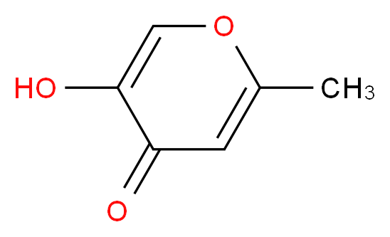 5-hydroxy-2-methyl-4H-pyran-4-one_分子结构_CAS_644-46-2