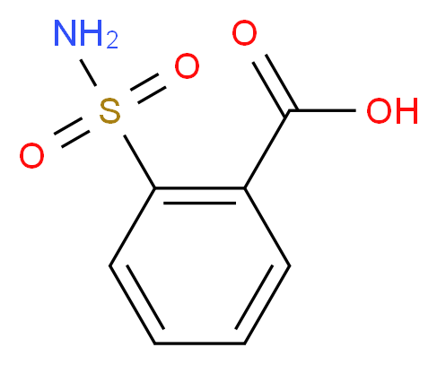 2-sulfamoylbenzoic acid_分子结构_CAS_632-24-6
