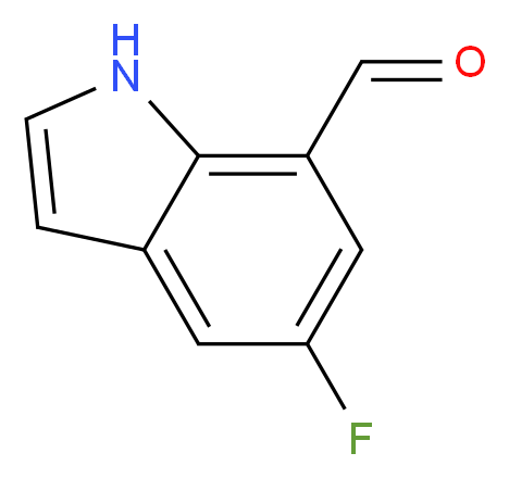 5-fluoro-1H-indole-7-carbaldehyde_分子结构_CAS_603306-52-1
