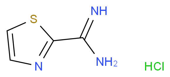 1,3-thiazole-2-carboximidamide hydrochloride_分子结构_CAS_247037-82-7