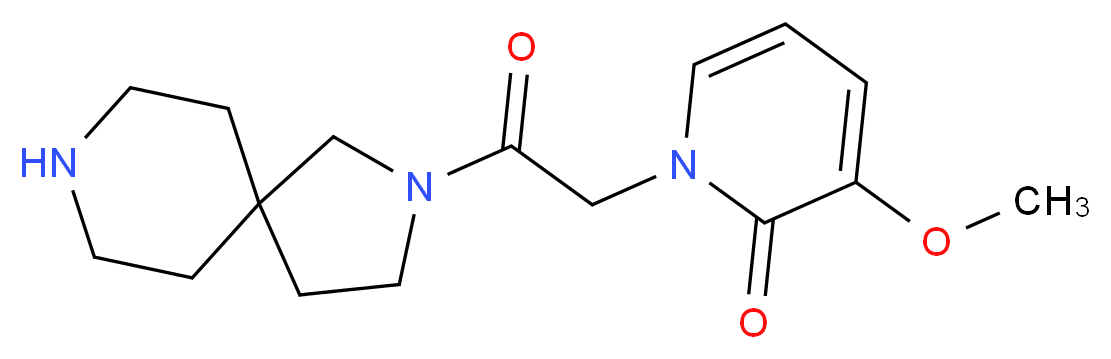 1-[2-(2,8-diazaspiro[4.5]dec-2-yl)-2-oxoethyl]-3-methoxypyridin-2(1H)-one_分子结构_CAS_)