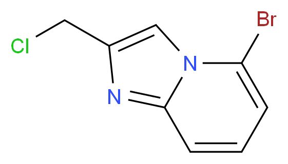 5-Bromo-2-chloromethylimidazo[1,2-a]pyridine_分子结构_CAS_885275-97-8)