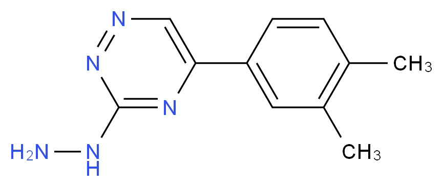 5-(3,4-dimethylphenyl)-3-hydrazino-1,2,4-triazine_分子结构_CAS_915924-87-7)