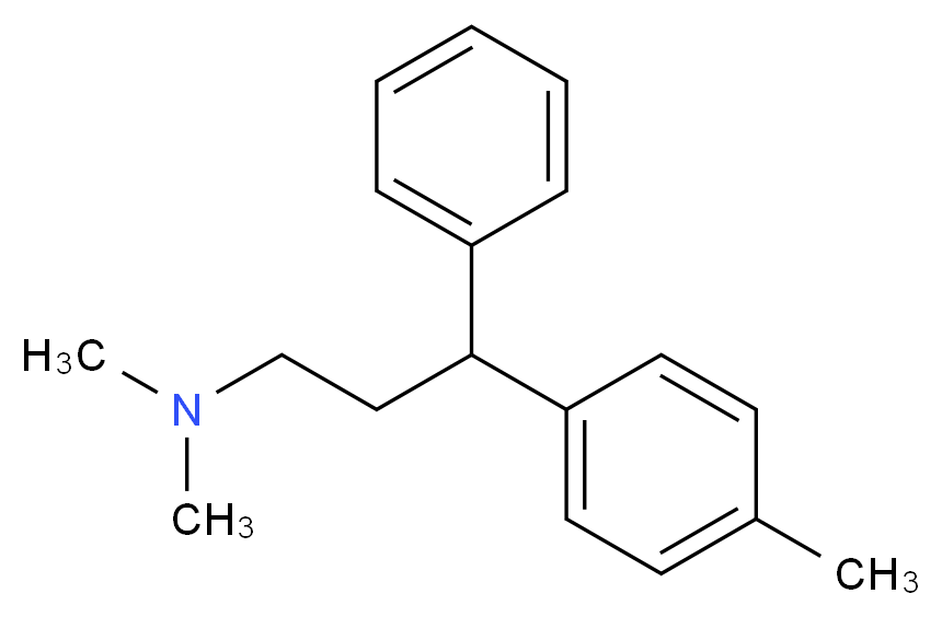 dimethyl[3-(4-methylphenyl)-3-phenylpropyl]amine_分子结构_CAS_5632-44-0