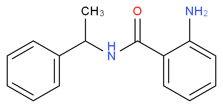 2-amino-N-(1-phenylethyl)benzamide_分子结构_CAS_85592-80-9