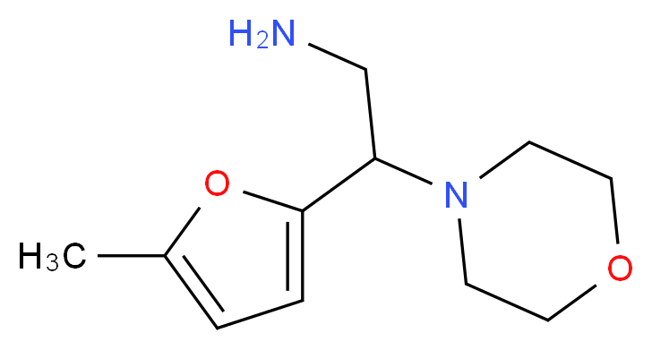 2-(5-methyl-2-furyl)-2-morpholin-4-ylethanamine_分子结构_CAS_875160-04-6)