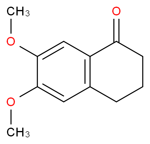 6,7-dimethoxy-1,2,3,4-tetrahydronaphthalen-1-one_分子结构_CAS_13575-75-2