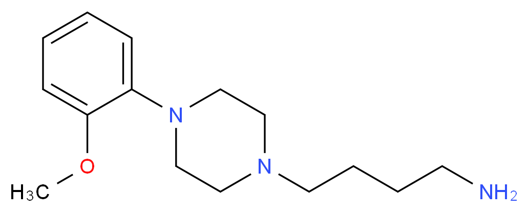 4-[4-(2-methoxyphenyl)piperazin-1-yl]butan-1-amine_分子结构_CAS_21103-33-3