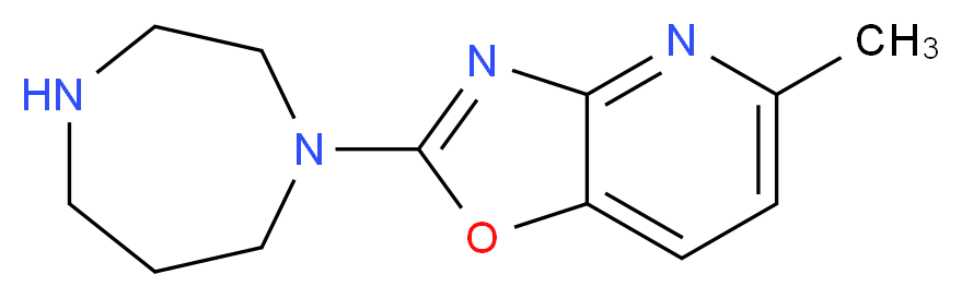 1-{5-methyl-[1,3]oxazolo[4,5-b]pyridin-2-yl}-1,4-diazepane_分子结构_CAS_1035840-54-0