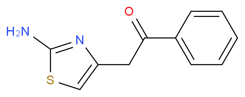 2-(2-amino-1,3-thiazol-4-yl)-1-phenylethanone_分子结构_CAS_57626-32-1)
