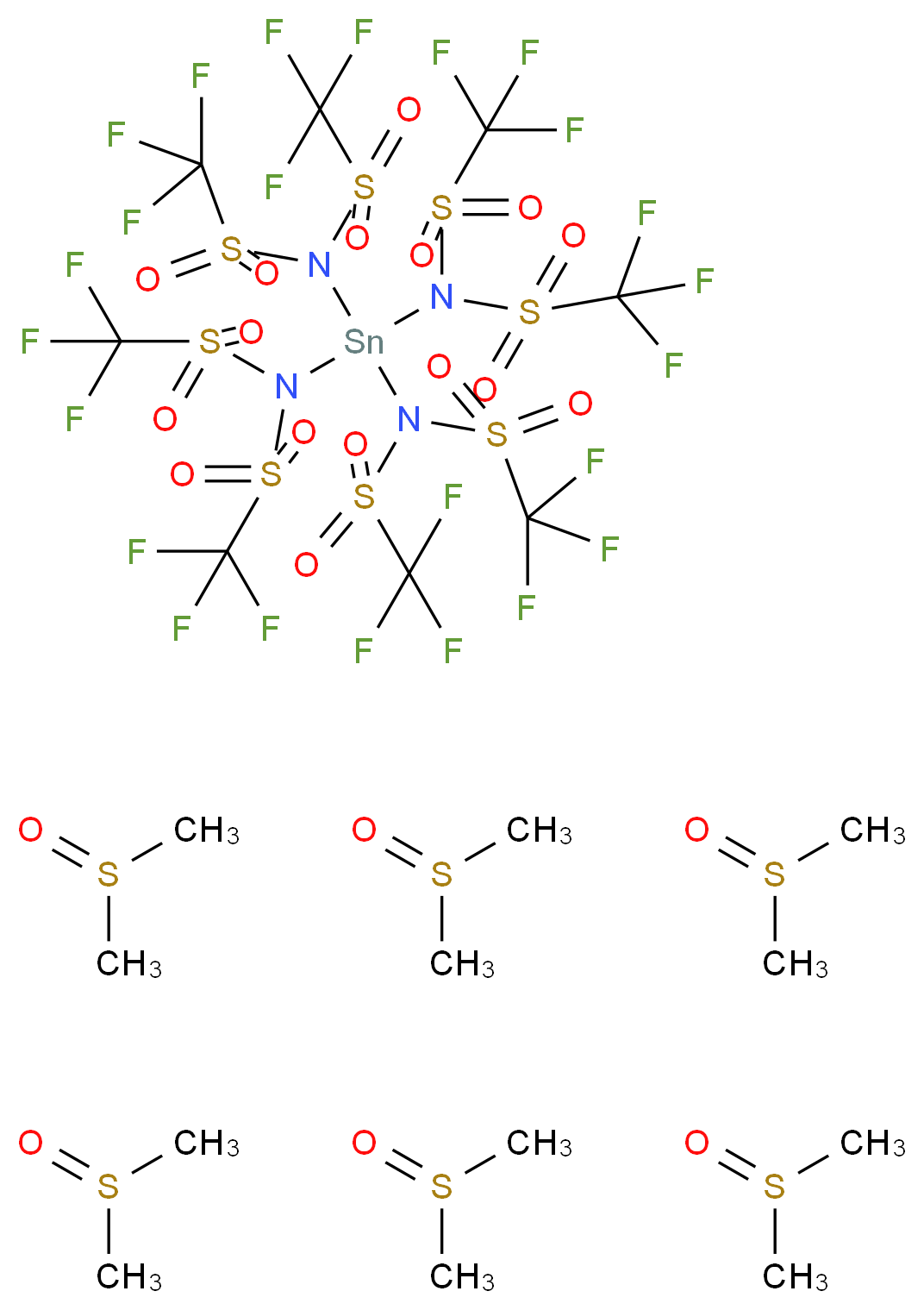 Tin(IV) tetrakis(trifluoromethanesulfonimide)_分子结构_CAS_919356-21-1)