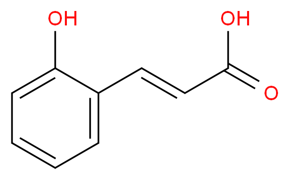 2-羟基肉桂酸，主要为反式_分子结构_CAS_614-60-8)