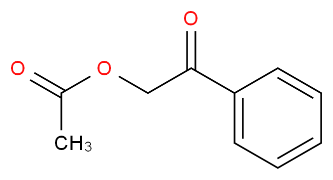 2-Oxo-2-phenylethyl acetate_分子结构_CAS_2243-35-8)