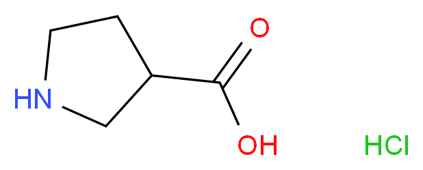 Pyrrolidine-3-carboxylic acid hydrochloride_分子结构_CAS_953079-94-2)