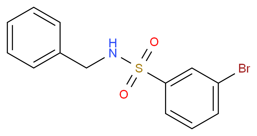 N-benzyl-3-bromobenzene-1-sulfonamide_分子结构_CAS_625470-36-2