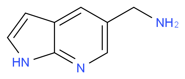 1H-Pyrrolo[2,3-b]pyridine-5-methanamine_分子结构_CAS_267876-25-5)