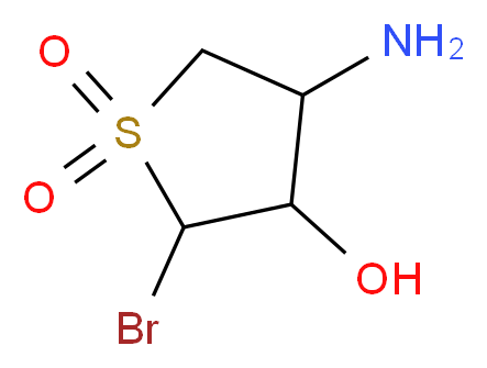 4-amino-2-bromotetrahydrothiophene-3-ol 1,1-dioxide_分子结构_CAS_146578-03-2)