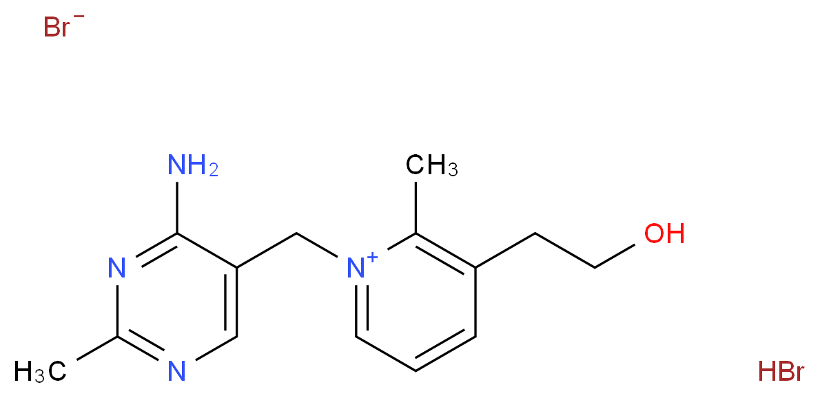 吡啶硫胺 氢溴酸盐_分子结构_CAS_534-64-5)