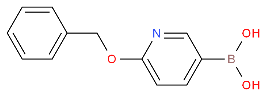 6-苄氧基吡啶-3-硼酸_分子结构_CAS_929250-35-1)