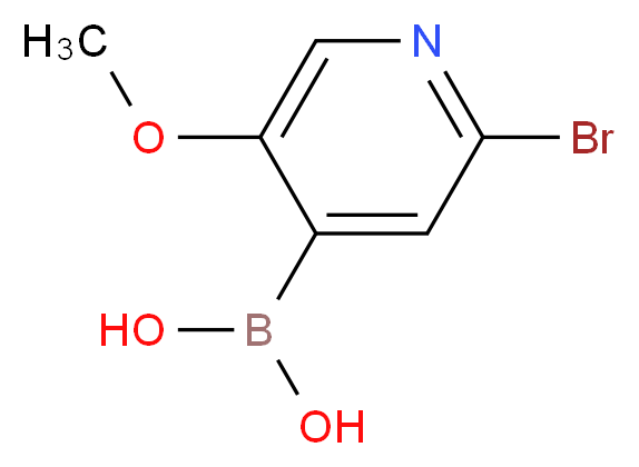 (2-bromo-5-methoxypyridin-4-yl)boronic acid_分子结构_CAS_1072952-48-7