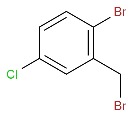 2-Bromo-1-bromomethyl-5-chlorobenzene_分子结构_CAS_66192-24-3)