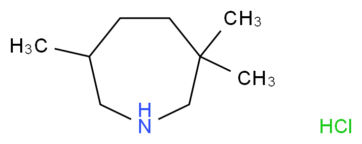 Hexahydro-3,3,5-trimethyl-1H-azepine Hydrochloride_分子结构_CAS_86404-45-7)