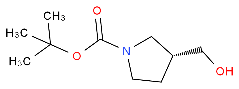 (R)-3-Hydroxymethylpyrrolidine-1-carboxylic acid tert-butyl ester_分子结构_CAS_138108-72-2)