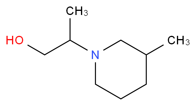 2-(3-Methylpiperidin-1-yl)propan-1-ol_分子结构_CAS_915920-23-9)