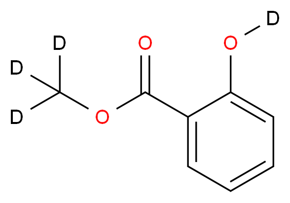 (<sup>2</sup>H<sub>3</sub>)methyl 2-[(<sup>2</sup>H)oxy]benzoate_分子结构_CAS_302912-49-8