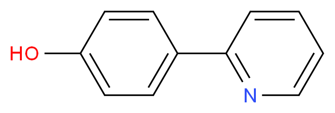 4-(pyridin-2-yl)phenol_分子结构_CAS_51035-40-6