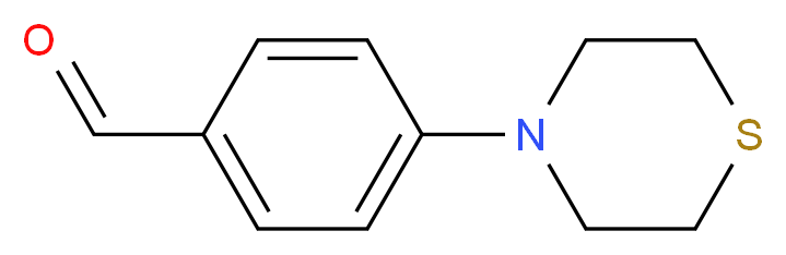 4-(thiomorpholin-4-yl)benzaldehyde_分子结构_CAS_27913-94-6