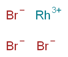 rhodium(3+) ion tribromide_分子结构_CAS_15608-29-4