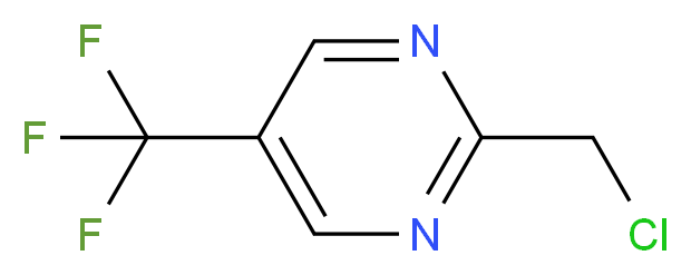 2-(CHLOROMETHYL)-5-(TRIFLUOROMETHYL)PYRIMIDINE_分子结构_CAS_944900-08-7)