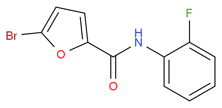 5-bromo-N-(2-fluorophenyl)furan-2-carboxamide_分子结构_CAS_312704-38-4