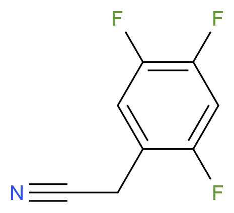 2,4,5-Trifluorobenzyl cyanide_分子结构_CAS_220141-74-2)