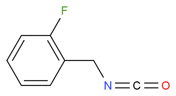 1-fluoro-2-(isocyanatomethyl)benzene_分子结构_CAS_132740-44-4