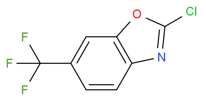 2-CHLORO-6-(TRIFLUOROMETHYL)-1,3-BENZOXAZOLE_分子结构_CAS_)