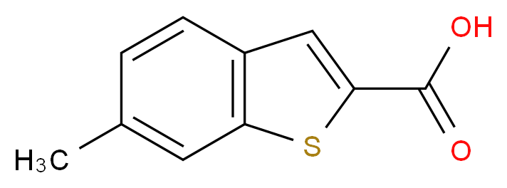 6-methyl-1-benzothiophene-2-carboxylic acid_分子结构_CAS_1467-86-3