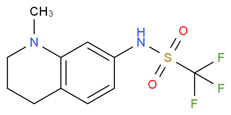 1,1,1-Trifluoro-N-(1-Methyl-1,2,3,4-tetrahydroquinolin-7-yl)MethanesulfonaMide_分子结构_CAS_304690-95-7)