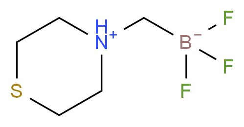 trifluoro(thiomorpholin-4-ium-4-ylmethyl)boranuide_分子结构_CAS_1268340-95-9