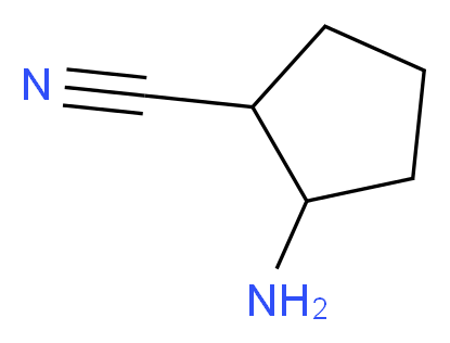 2-aminocyclopentane-1-carbonitrile_分子结构_CAS_80501-45-7