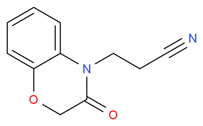 2,3-二氢-3-羰基-4H-1,4-苯并噁嗪-4-丙正离子基腈_分子结构_CAS_23866-12-8)