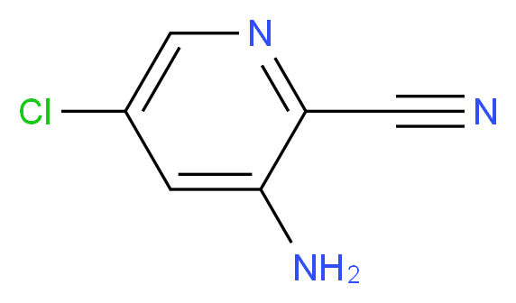 3-amino-5-chloropyridine-2-carbonitrile_分子结构_CAS_408538-29-4